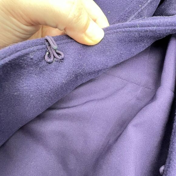 Chicos Velvet Collar Blazer Size 1/Sm Purple Lined Stretch Jacket Long Sleeves - Picture 3 of 3